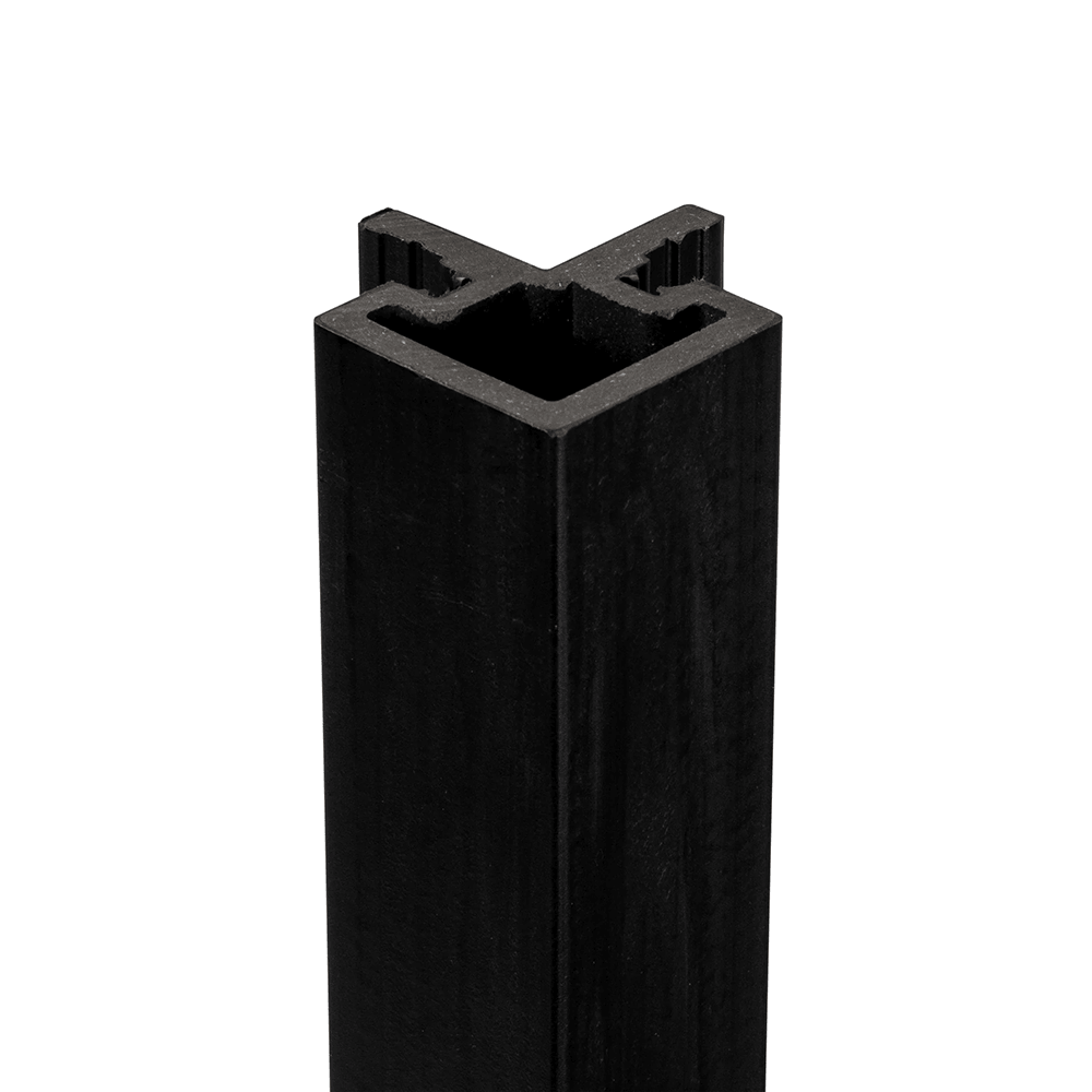 Triton Charcoal Composite Slatted External Cladding Corner 3.6m image